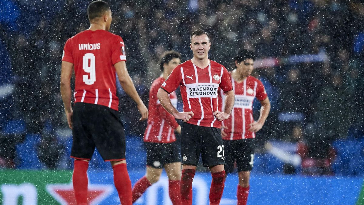 Mario Götze verpasst mit der PSV Eindhoven das Achtelfinale der Europa League