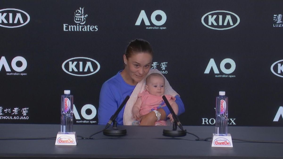Australian Open : Barty coming to press conference with her niece