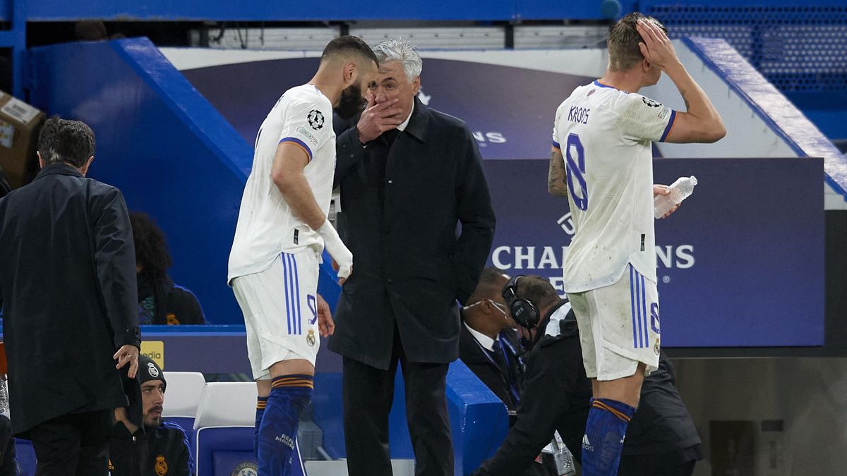 Karim Benzema y Carlo Ancelotti (Real Madrid)