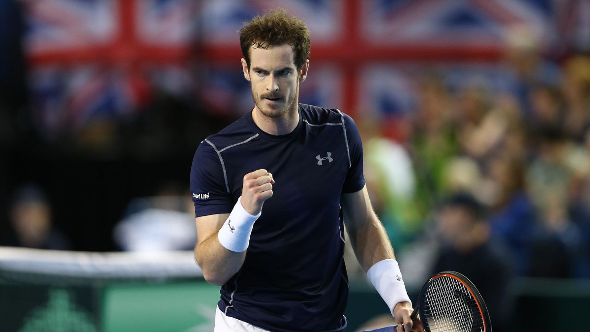 Andy Murray (Grande-Bretagne) au 1er tour de Coupe Davis 2016
