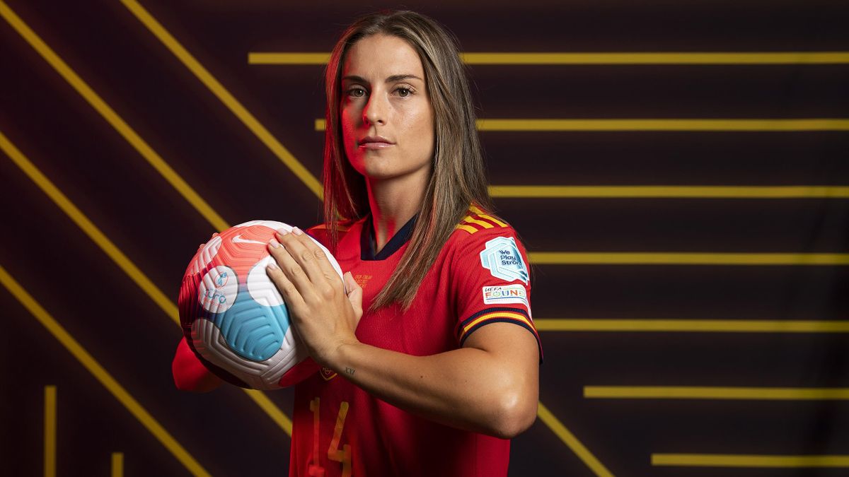 Alexia Putellas of Spain poses for a portrait during the official UEFA Women's Euro England 2022