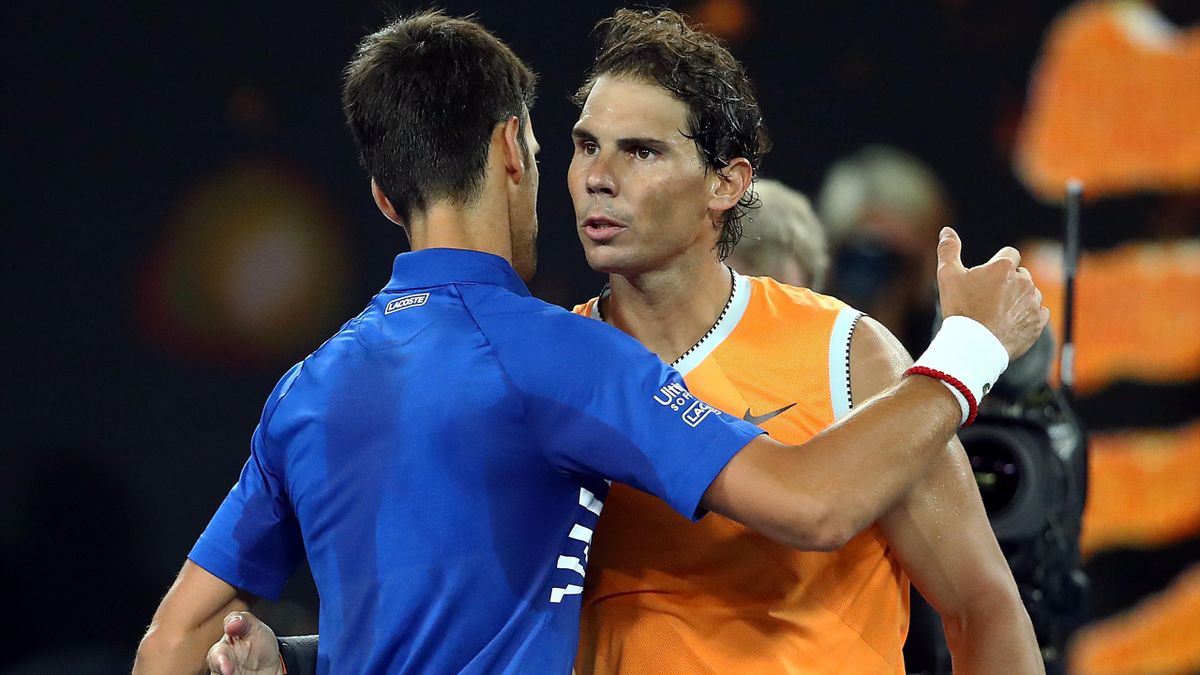 Djokovic e Nadal dopo la finale degli Australian Open 2019