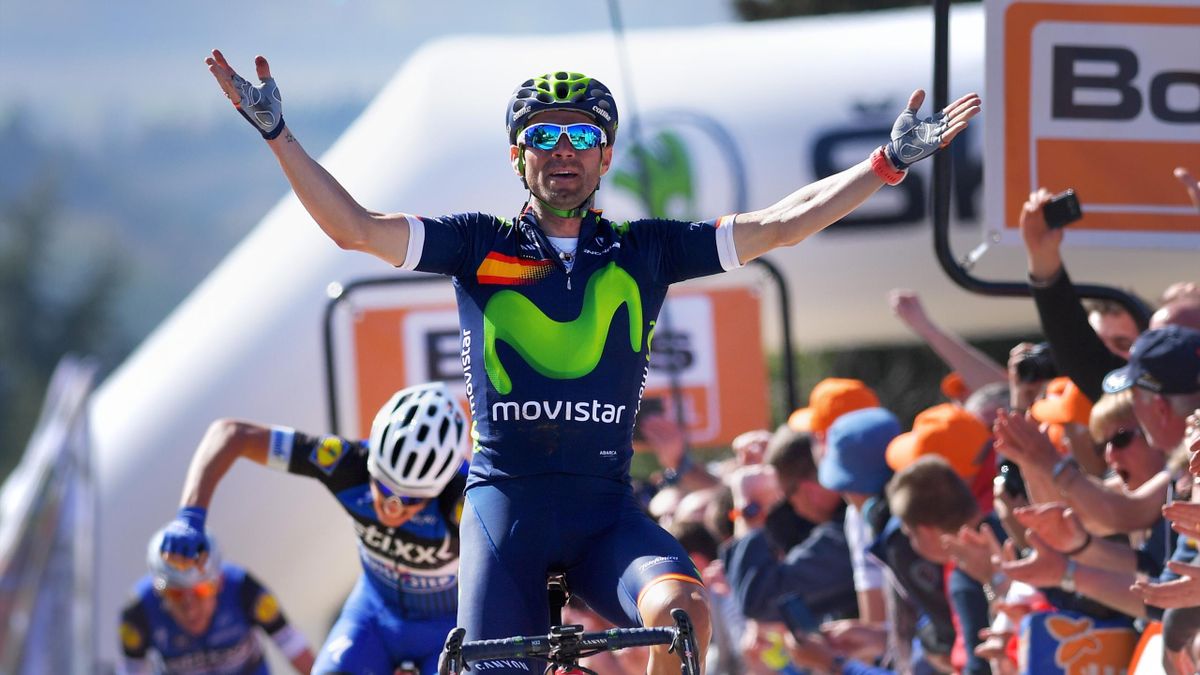 Alejandro Valverde en tête au sommet du Mur de Huy pour la 4e fois - Fleche Wallonne 2016