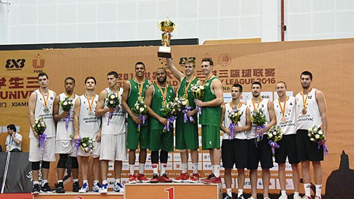 3×3 FISU World University League Final 2016, il podio maschile