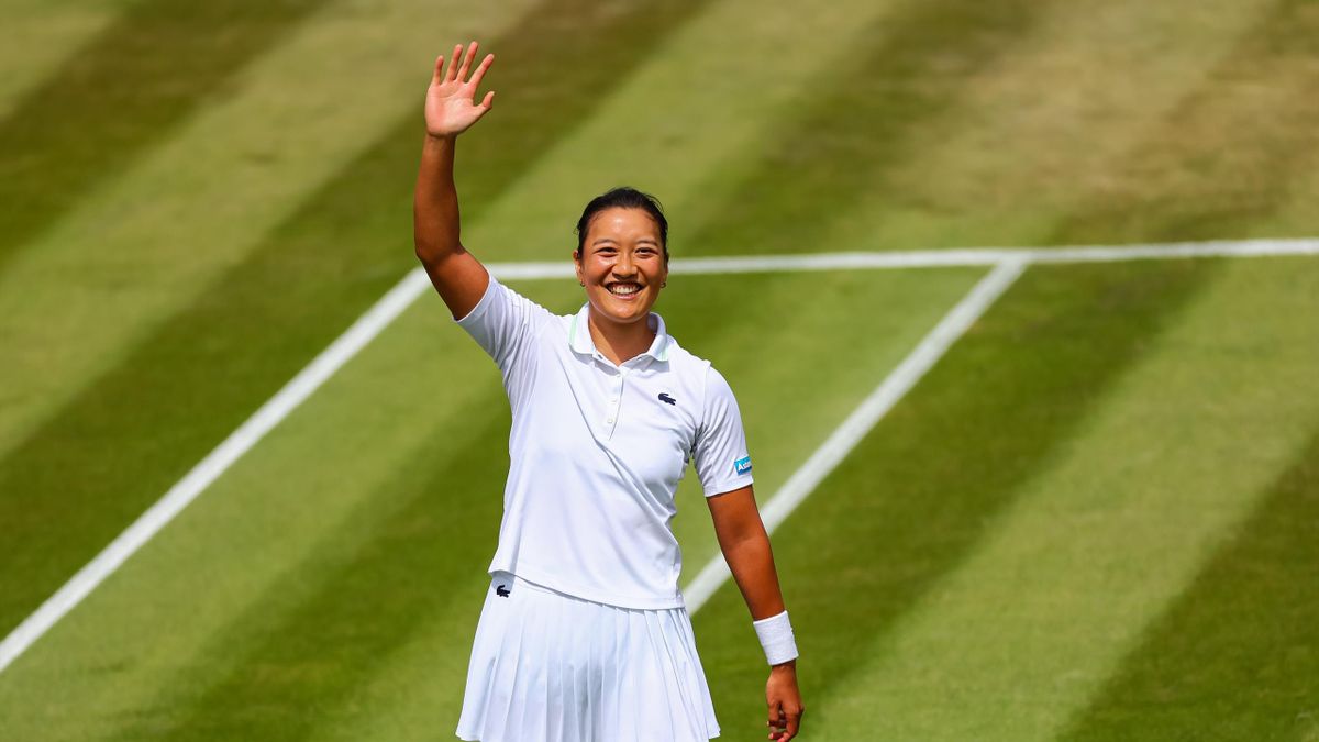 Harmony Tan tout sourire lors de ce Wimbledon 2022