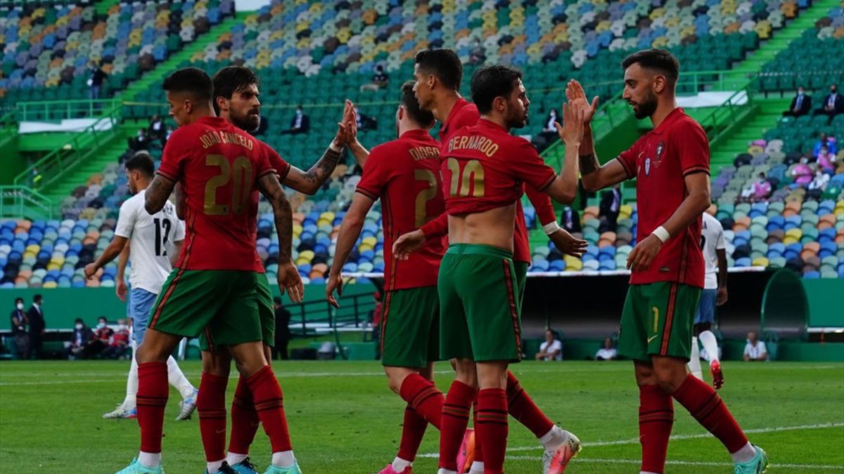 Jucătorii Portugaliei în amicalul cu Israel