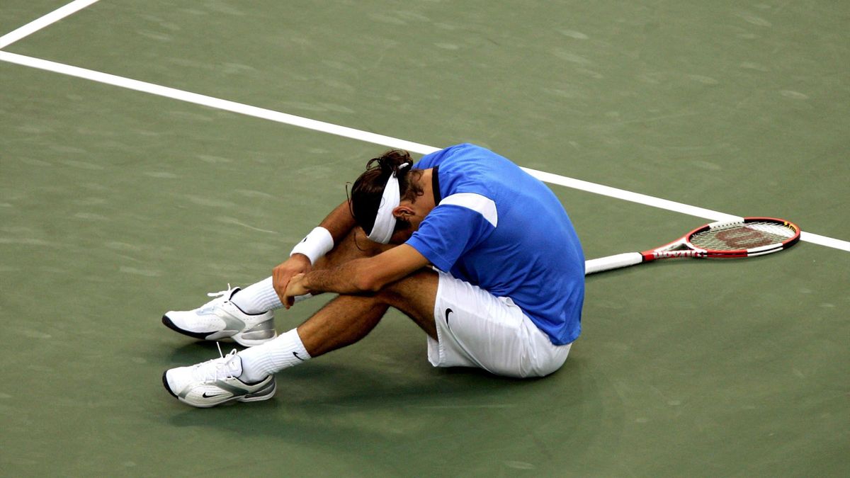 Roger Federer a 2004-es US Open megnyert döntőjén