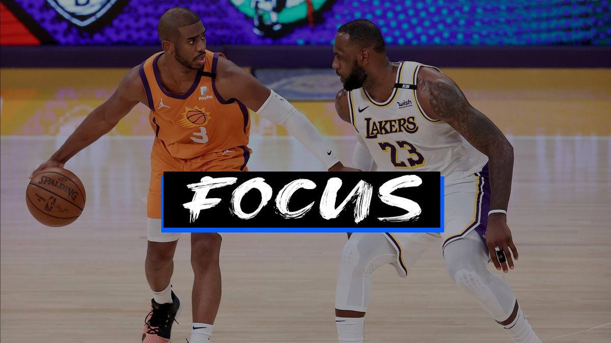 Chris Paul e LeBron James in Lakers-Suns nei playoffs NBA 2020-21