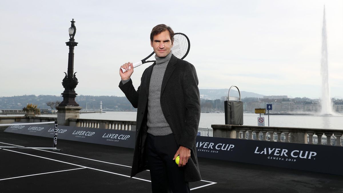 Roger Federer lors de la présentation de la Laver Cup à Genêve
