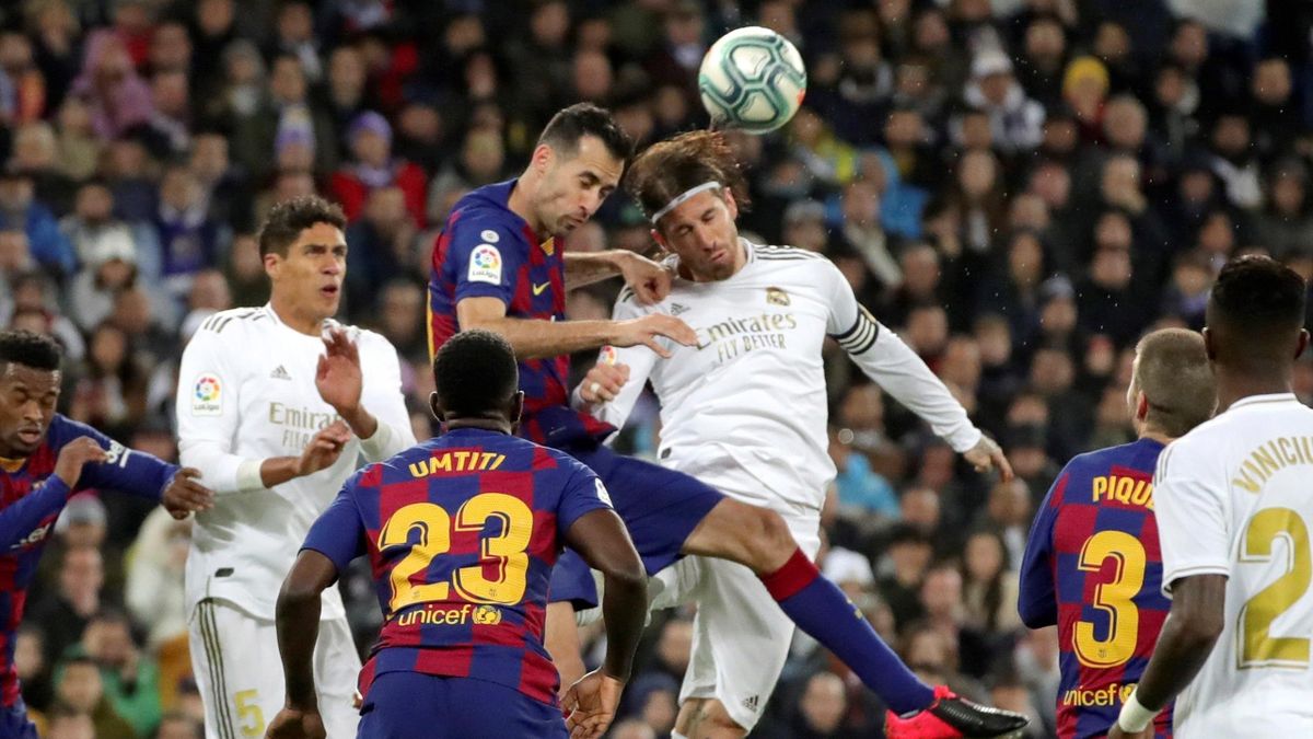 Sergio Ramos (Real Madrid) and Busquets (Barcelona) - LaLiga 2020