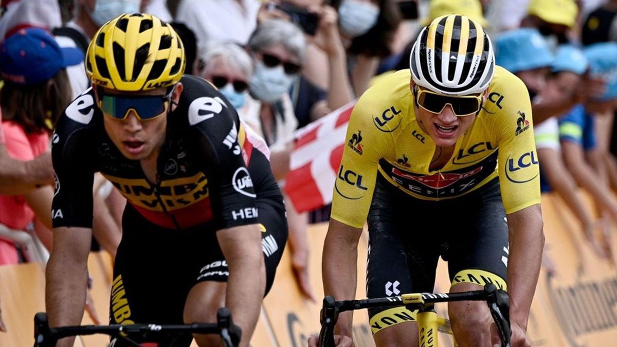 Mathieu van der Poel e Wout van Aert insieme in fuga - Tour de France 2021, stage 7