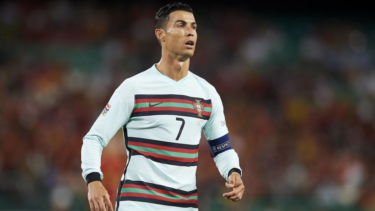 Cristiano Ronaldo (Manchester United) de Portugal durante el partido del Grupo 2 de la Liga A de la UEFA Nations League entre España y Portugal en el Estadio Benito Villamarín el 2 de junio de 2022 en Sevilla, España.