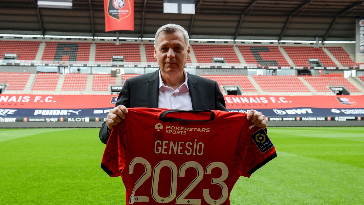 Bruno Genesio a signé jusqu'en juin 2023 avec le Stade Rennais.