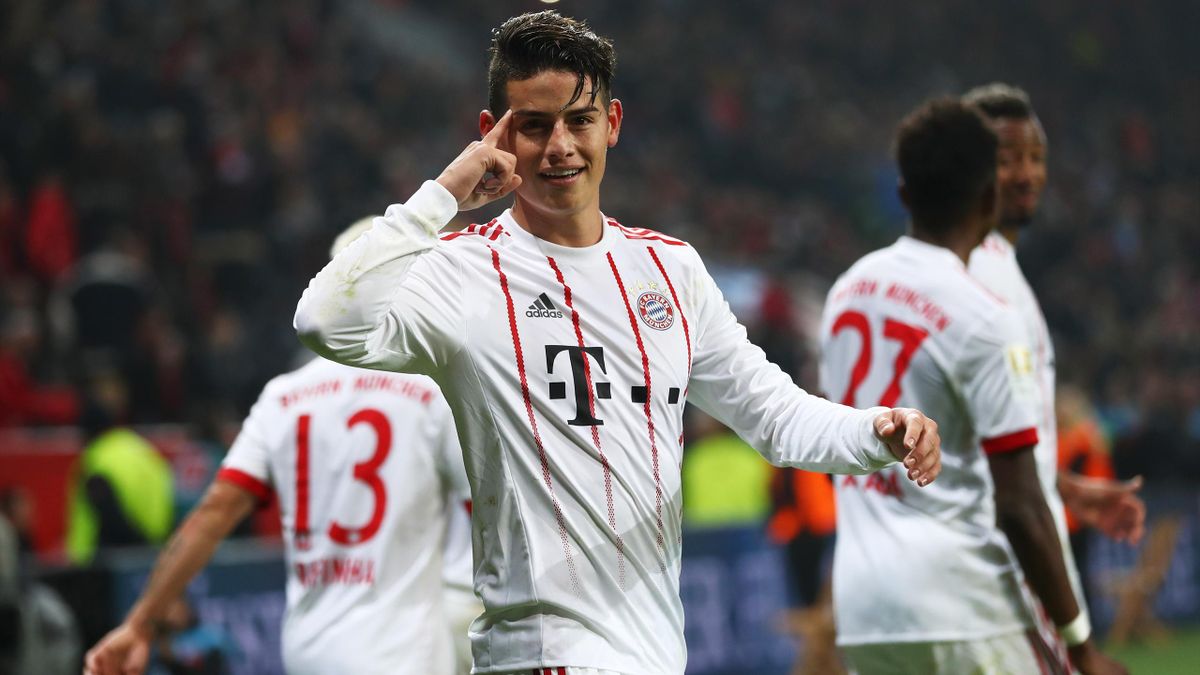 Fc Bayen Munchen Beendet Schwarze Serie Gegen Bayer Leverkusen Traumtor Von James Rodriguez Eurosport