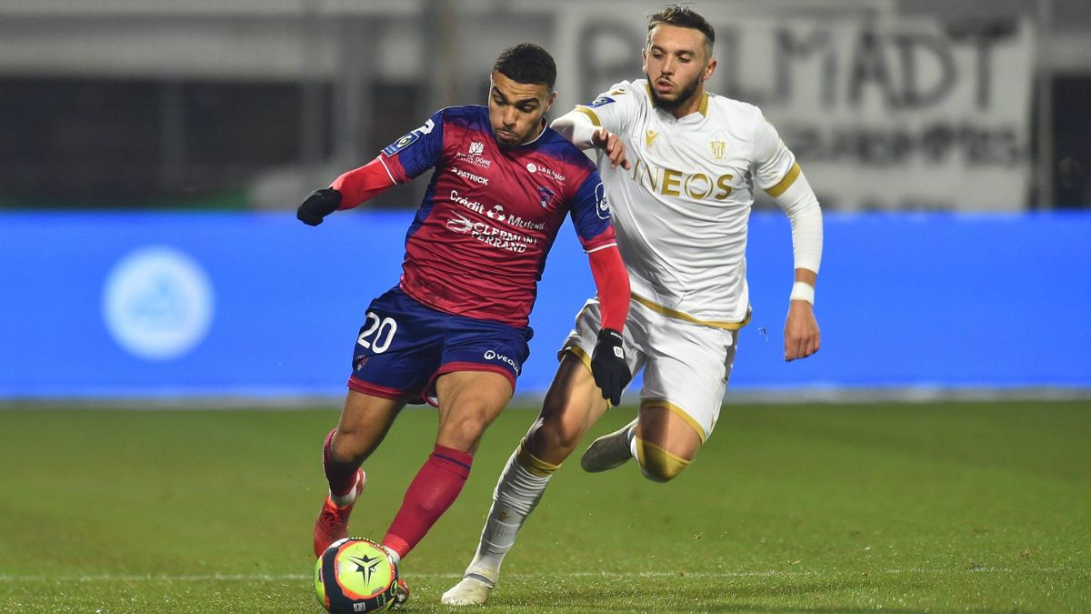 Hakim Zedadka (Clermont) et Amine Gouiri (Nice) / Ligue 1