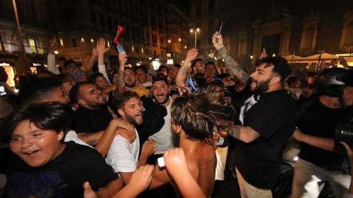 Napoli a fost în sărbătoare după cucerirea Cupei Italiei
