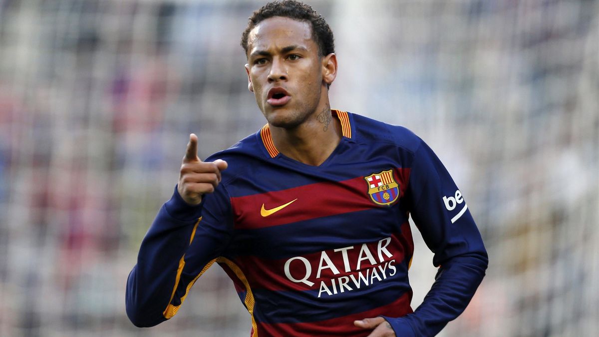 Neymar celebra un gol del Barcelona