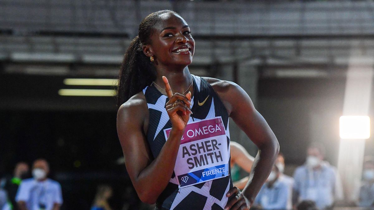 Dina Asher-Smith continued her winning record for 2021 at the Diamond League meeting in Florence