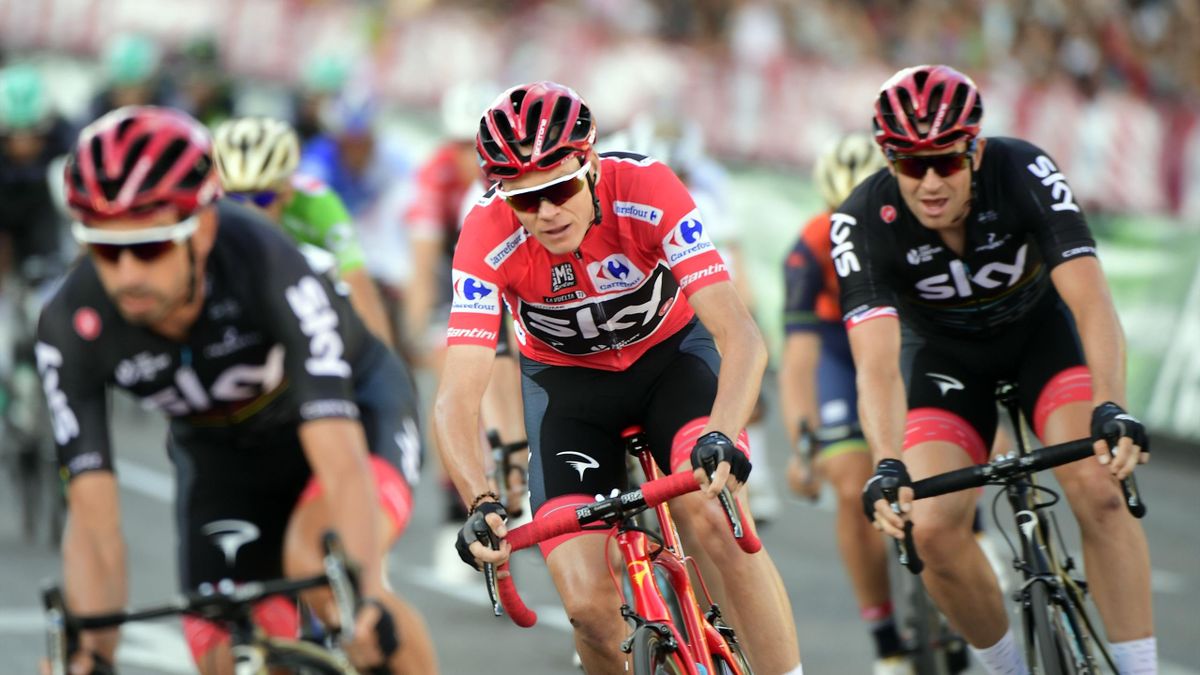 Chris Froome lors de la dernière étape de la Vuelta