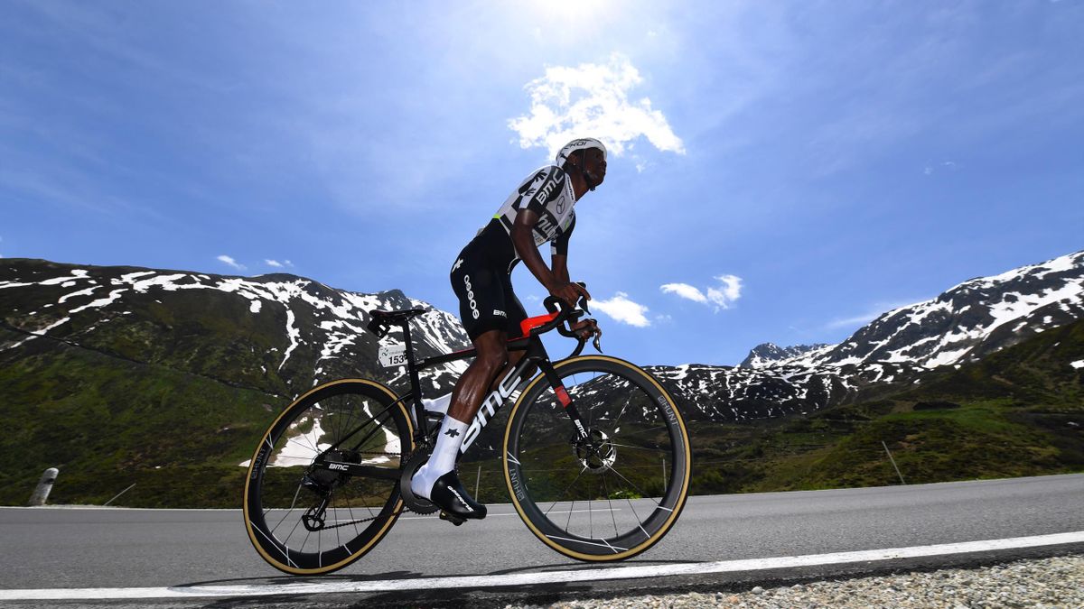 Nicholas Dlamini (Qhubeka) sur le Tour de Suisse 2021