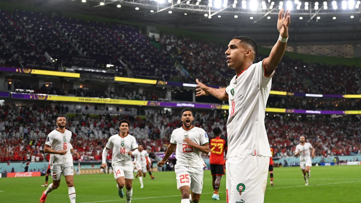 Coupe du monde (groupe F) : le Maroc signe l'exploit et bat la Belgique  (2-0) ! - Eurosport