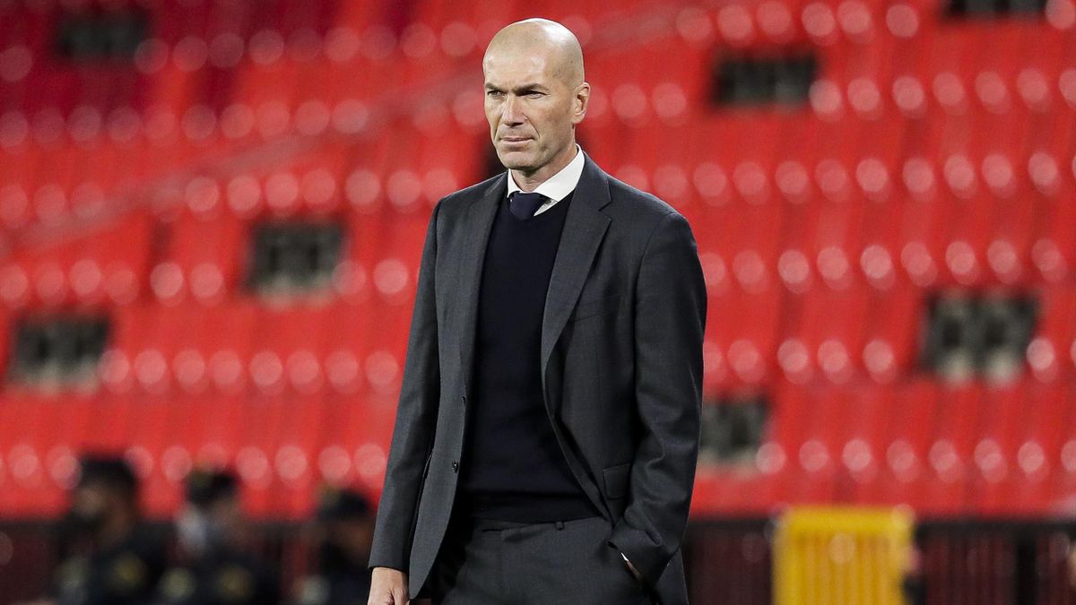 Zinedine Zidane of Real Madrid during a La Liga match
