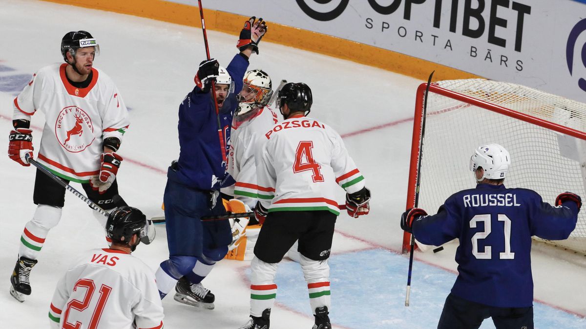 L'équipe de France de hockey sur glace a battu la Hongrie lors de son premier match du TQO à Riga.