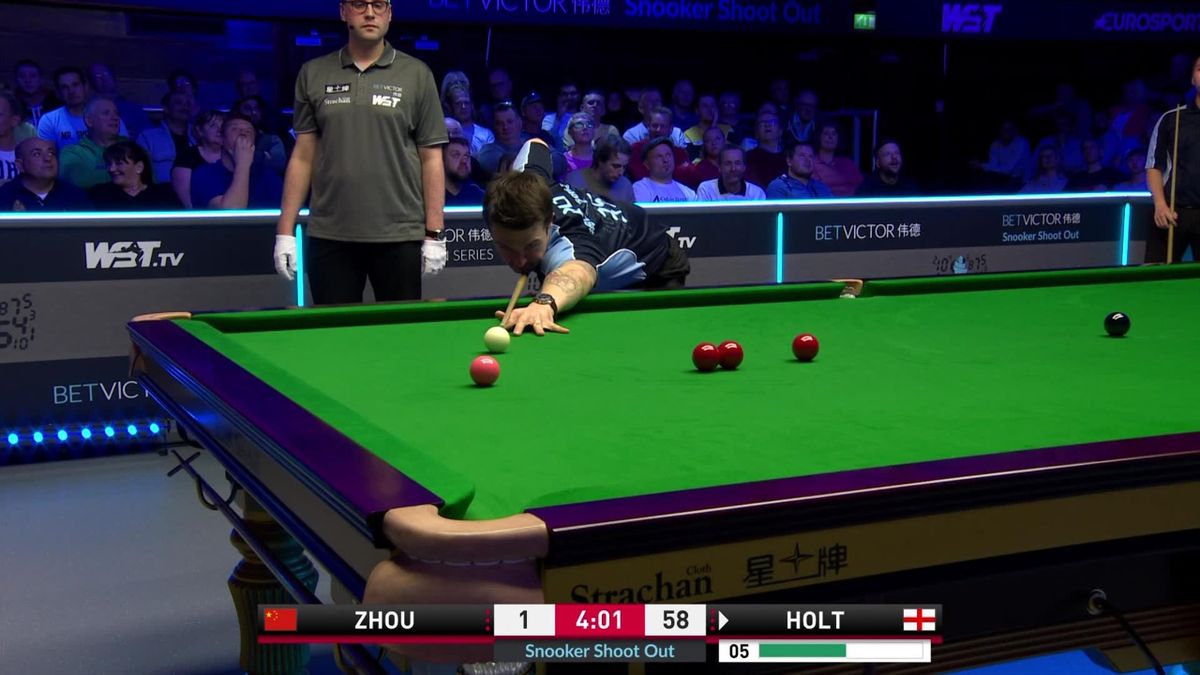 Snooker Shoot Out Live Holt Beats Zhou In Final Eurosport