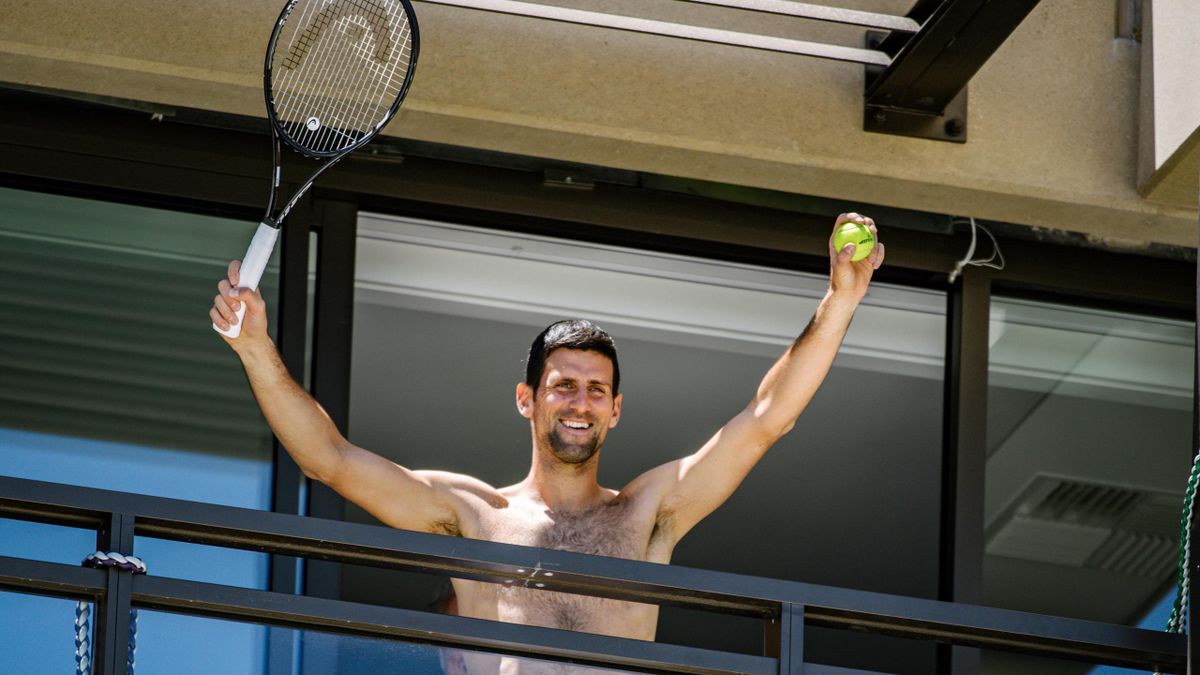 Men's world number one tennis player Novak Djokovic of Serbia