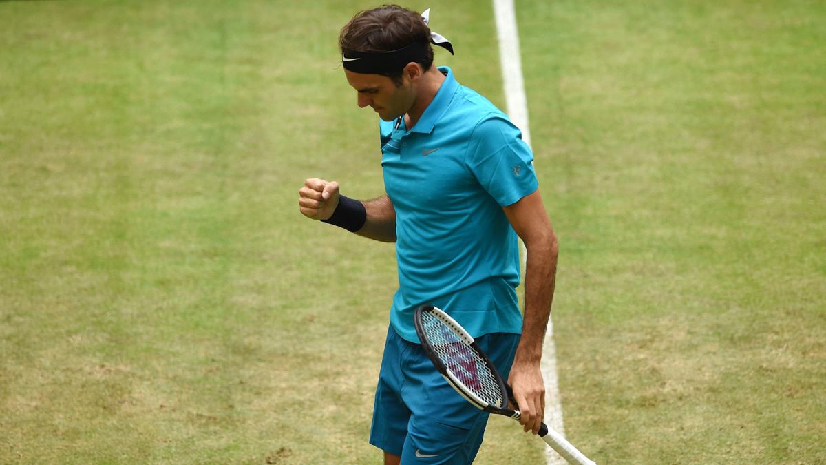 Roger Federer à Halle en 2018.