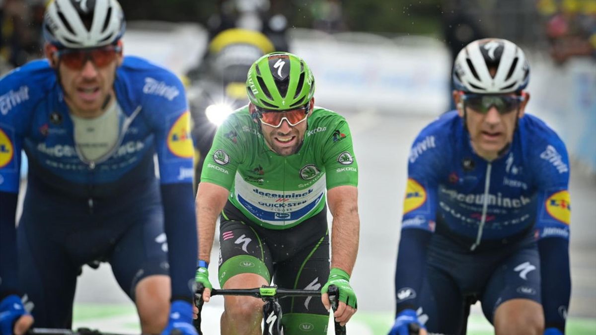 Mark Cavendish all'arrivo di Tignes con Morkov e Declercq - Tour de France 2021