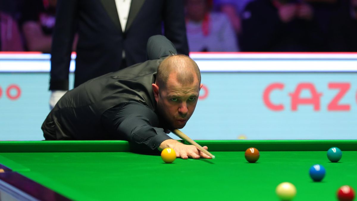 Barry Hawkins during his Masters semi-final against Judd Trump