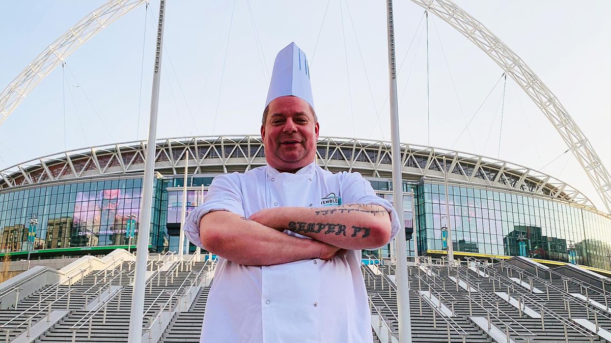 Stefan Pappert ist "Lead Chef for 3 Lions for Wembley National Stadium" in London (Foto: Sebastian Rieder)