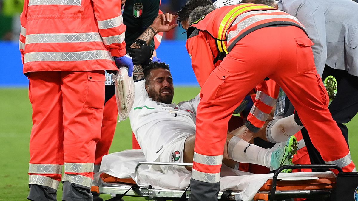 Leonardo Spinazzola verletzte sich im Belgien-Spiel