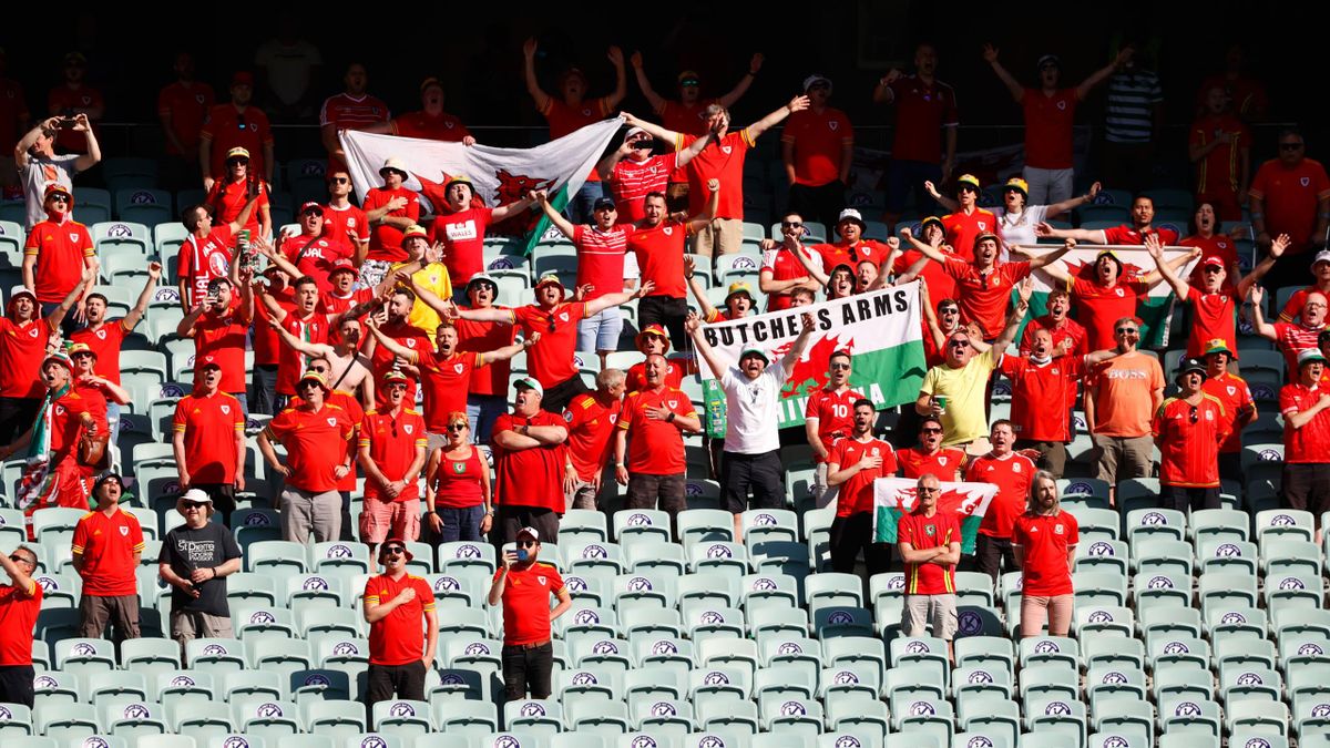 Wales fans who have made the trip to Baku