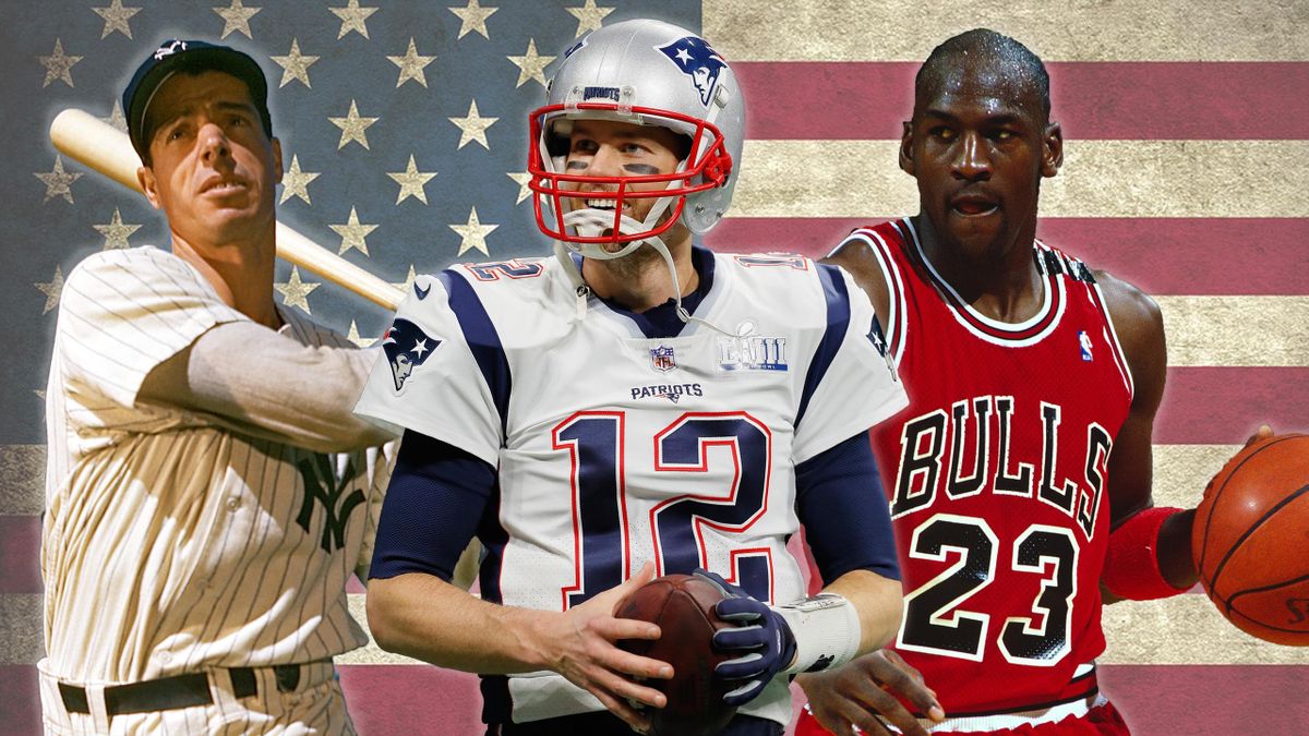 Tom Brady, Joe Di Maggio, Michael Jordan, USA legends