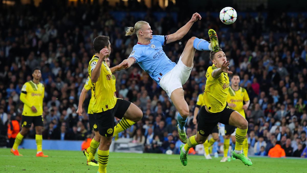 El golazo de Erling Haaland frente al Dortmund para dar la victoria al City en Champions