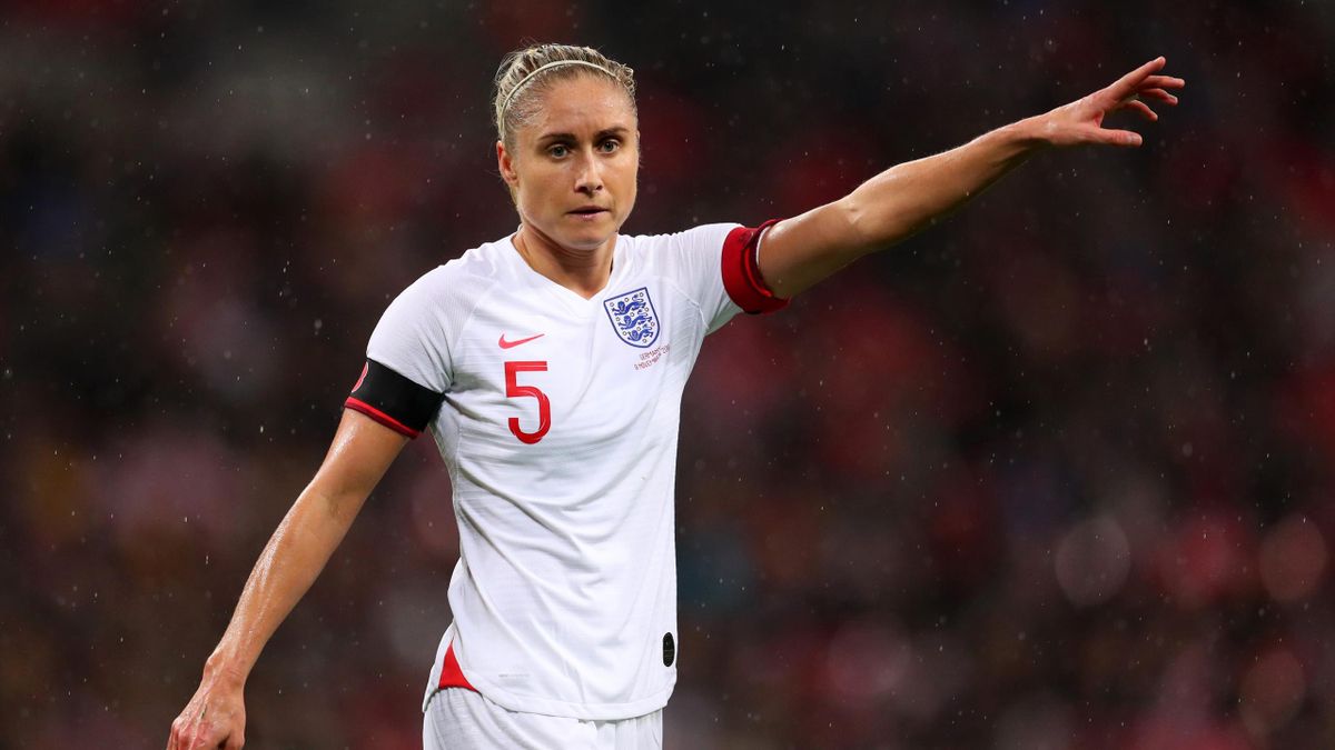 LONDON, ENGLAND - NOVEMBER 09: Steph Houghton of England during the International Friendly between England Women and Germany Women at Wembley Stadium on November 09, 2019 in London, England. (Photo by Catherine Ivill/Getty Images)