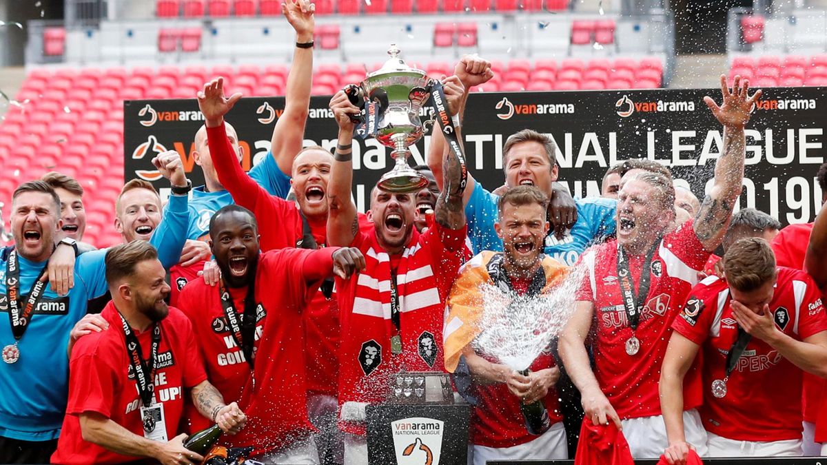 Salford City promoted to Football League in front of Beckham, Nevilles ...
