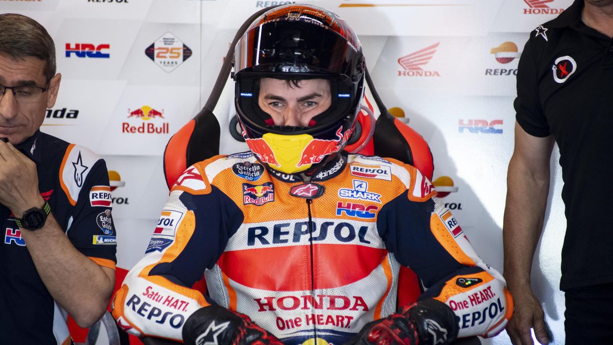 Jorge Lorenzo (Honda HRC) lors des essais libres du Grand Prix de Catalogne