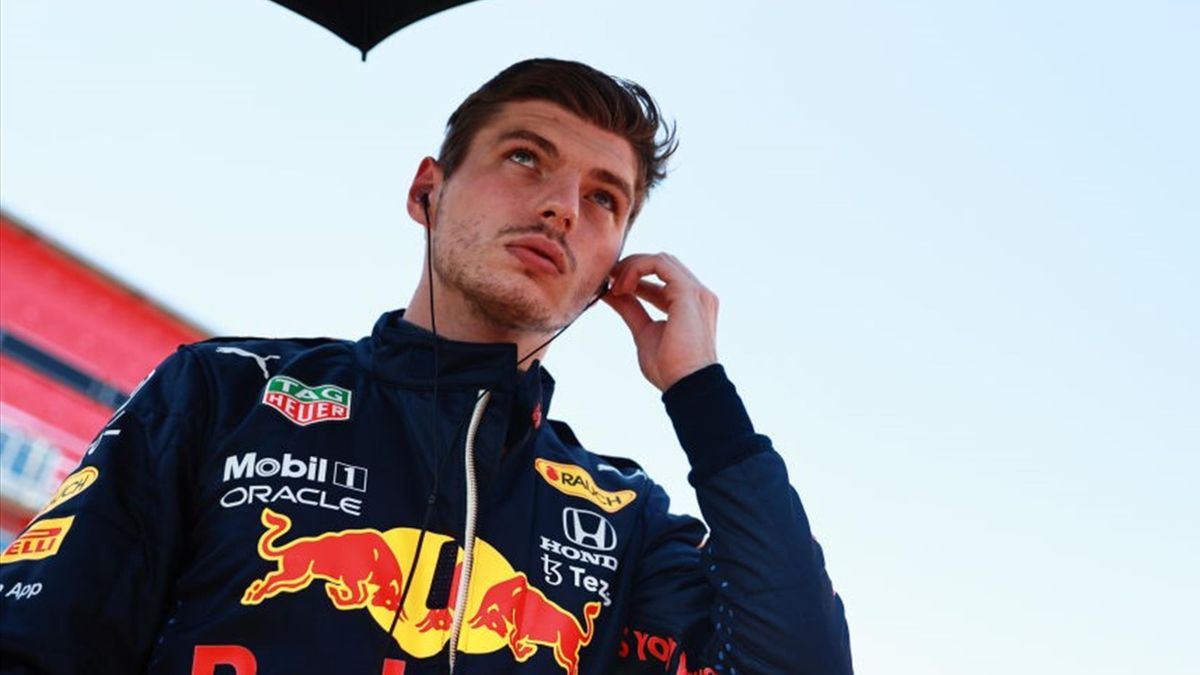 Max Verstappen (Red Bull) avant le départ du Grand Prix de Grande Bretagne 2021