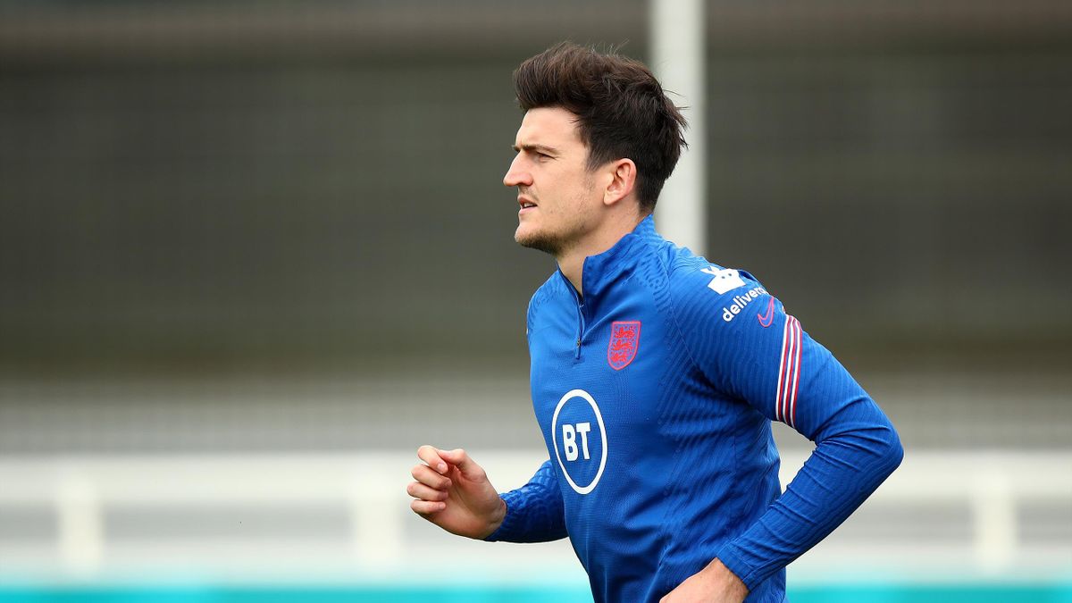 Harry Maguire of England during the England Open Training Session at St George's Park