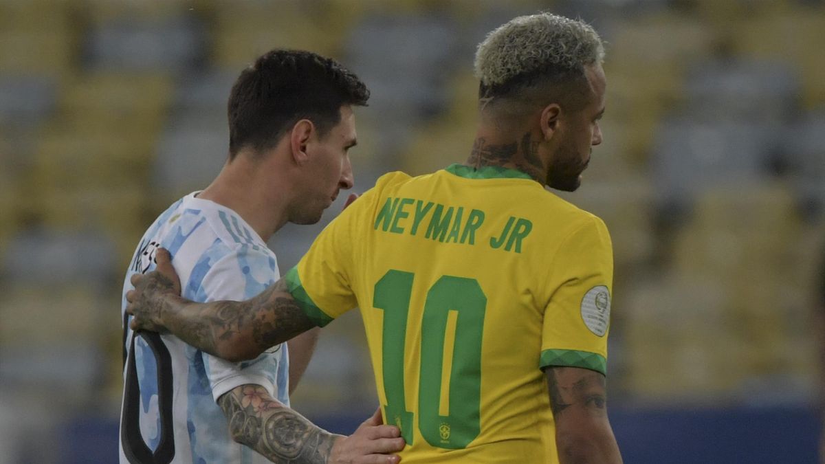 Lionel Messi (Argentine) et Neymar (Brésil)