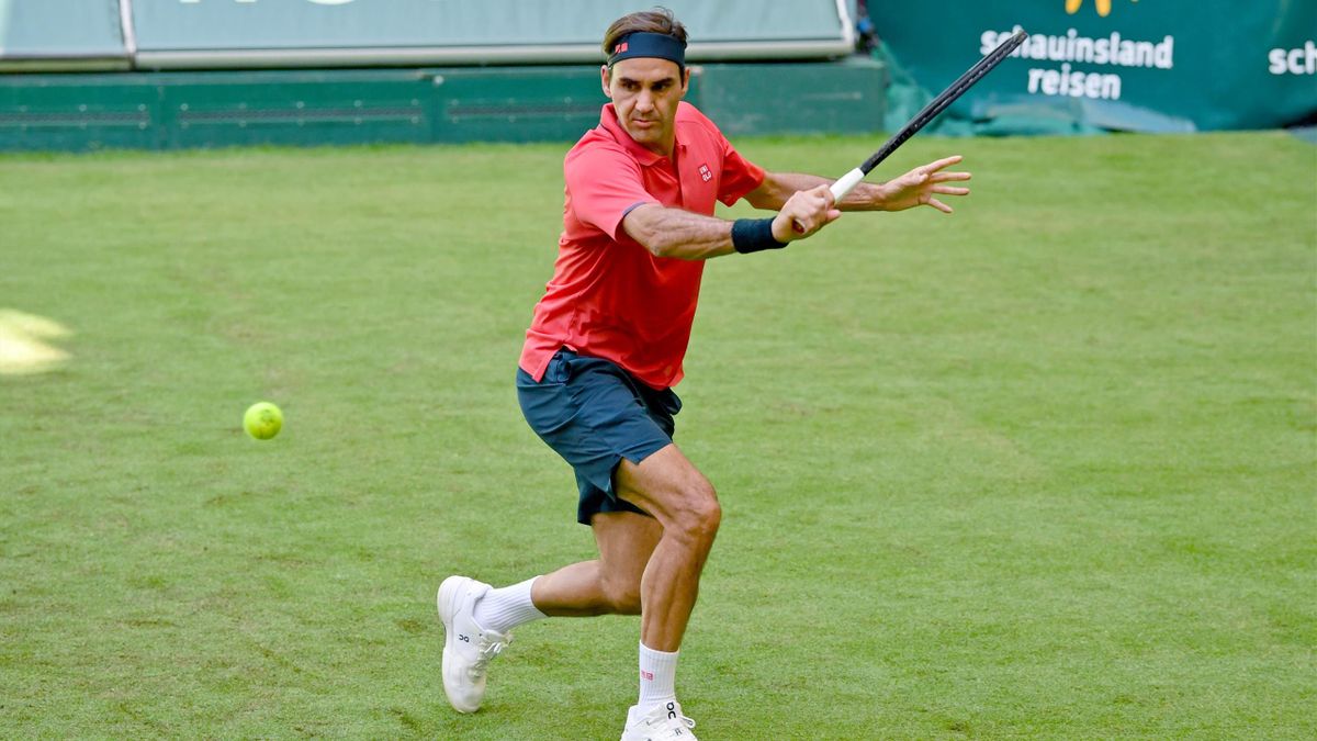 Roger Federer beim ATP-Turnier in Halle