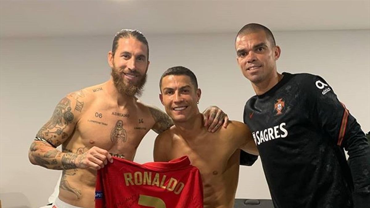 Ronaldo Und Ramos Haben Sich Wieder Versohnt Eurosport