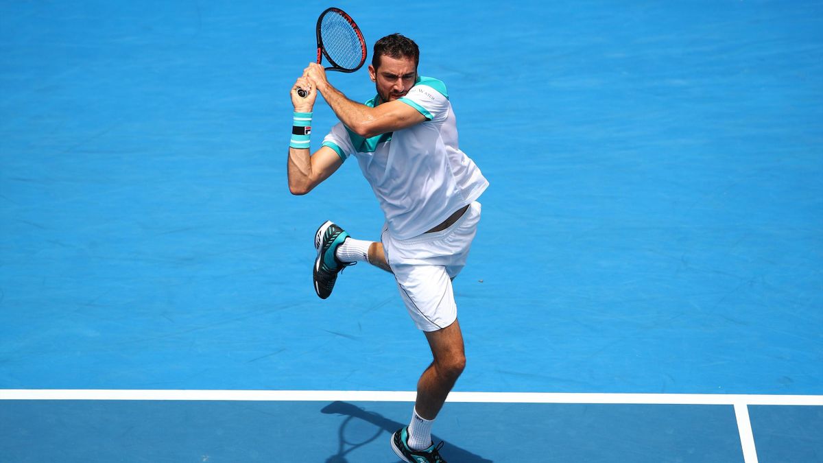 Marin Cilic qui a battu Pablo Carreno Busta en huitièmes de finale - Open d'Australie 2018