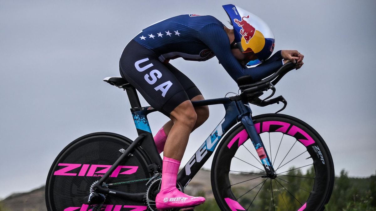 Chloe Dygert carries US hopes of a gold medal in the Olympic time trial