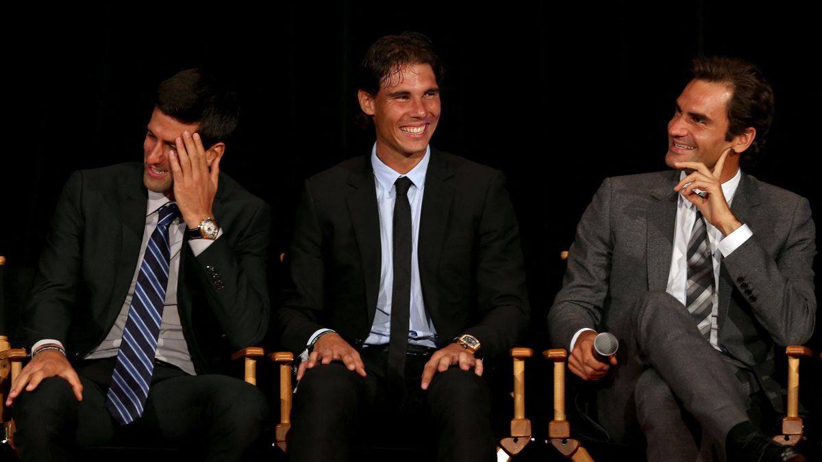 Novak Djokovic, Rafael Nadal és Roger Federer 2013-ban