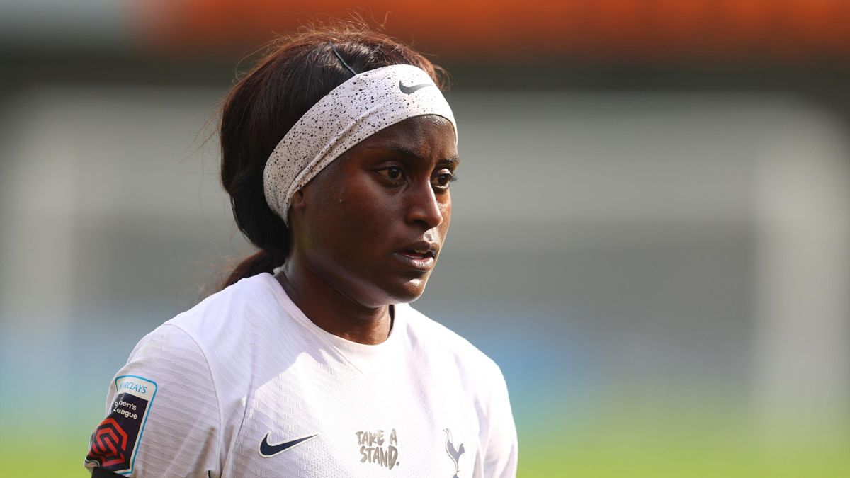 Chioma Ubogagu of Tottenham Hotspur during the Barclays FA Women's Super League match between Tottenham Hotspur Women and Reading Women at The Hive on September 26, 2021 in Barnet, England.
