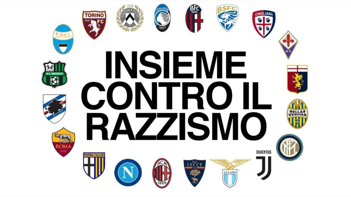 La Serie A unita contro il razzismo: 